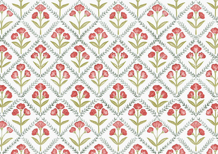 Chatsworth, Scarlet Red - Roman Blind - Image 7